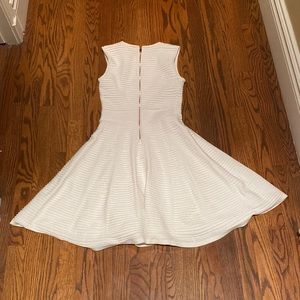 Ted Baker rose gold zipper knit dress (Size 2, white)